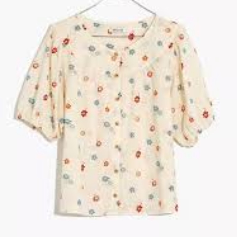 Madewell Prose Shirt in Dotted Floral Heyday Size Small